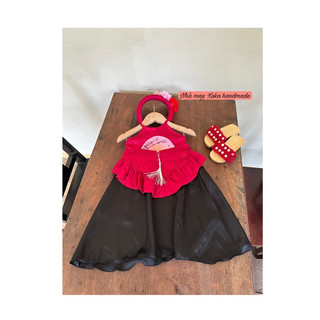 Set Yếm Thị Màu kèm bườm cho bé gái 2025(Nhà may Xuka handmade)