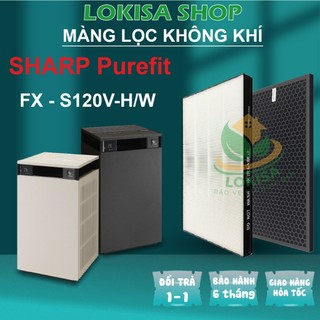 Màng lọc không khí sharp purefit FX-S120V, Màng lọc bụi, Màng Hepa, Màng than