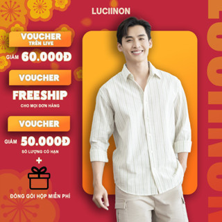 Áo sơ mi nam cổ bẻ dài tay vải Cotton xốp cao cấp đũi hàn quốc - Luciinon
