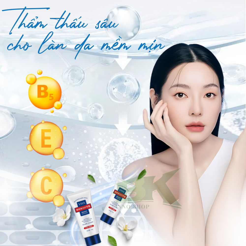 Kem Dưỡng Da Tay VHA – Xóa Mờ Nám, Tàn Nhang, Đồi Mồi, Dưỡng Ẩm Sâu, Giúp Làn Da Tay Luôn Mềm Mịn và Tươi Trẻ | BK INNO