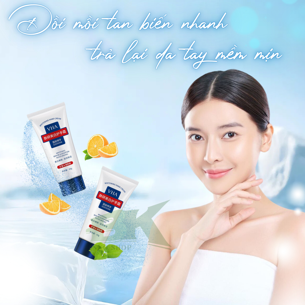 Kem Dưỡng Da Tay VHA – Xóa Mờ Nám, Tàn Nhang, Đồi Mồi, Dưỡng Ẩm Sâu, Giúp Làn Da Tay Luôn Mềm Mịn và Tươi Trẻ | BK INNO