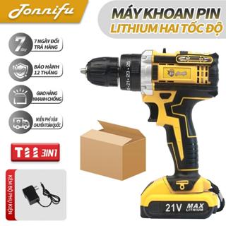 Máy Khoan Pin TONNIFU DZ-531XH 3 Chức Năng Có Búa, Máy Gọn Nhẹ, Ruột Lõi Đồng, Bắn Vít Khoan Búa Đa Năng