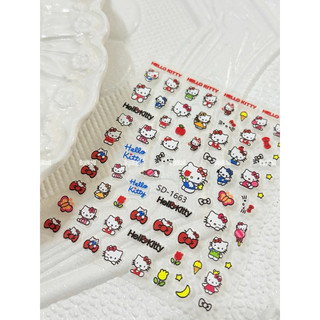 STICKER NỔI 5D HELLO KITTY ĐỎ ( 034 - 1663 )