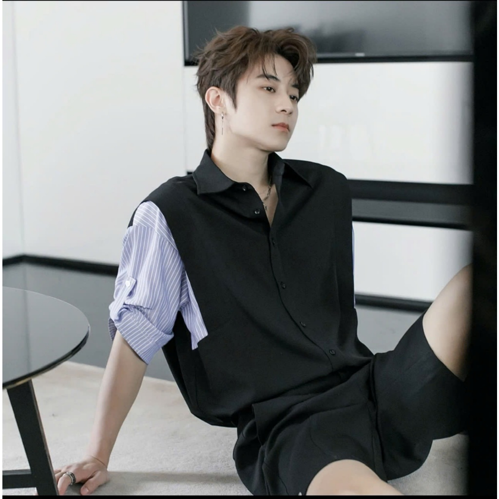 Áo Sơ mi Style Tay lỡ mix HAGI ICVCVNI Unisex menwear | BigBuy360 - bigbuy360.vn