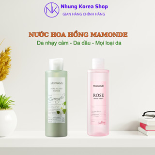 (Chính hãng) Nước hoa hồng toner Mamonde các loại Rose/Pore/Chamomile/Aqua Peel/Centella