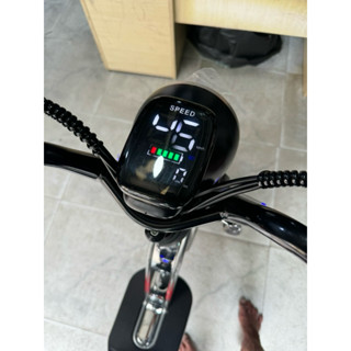 Mặt đồng hồ điện tử 48V xe đạp điện có đèn trước gắn cho xe 133, tay lái có sẵn bát sắt