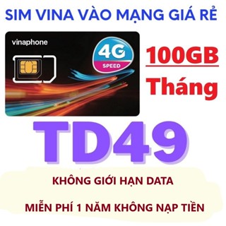 SIM 4G VINAPHONE MIỄN PHÍ 1 NĂM KHÔNG CẦN NẠP THẺ SIM U1500 VD149 TD49 D500 FHAPPY - SIM KÈM BẢO HÀNH 1 NĂM