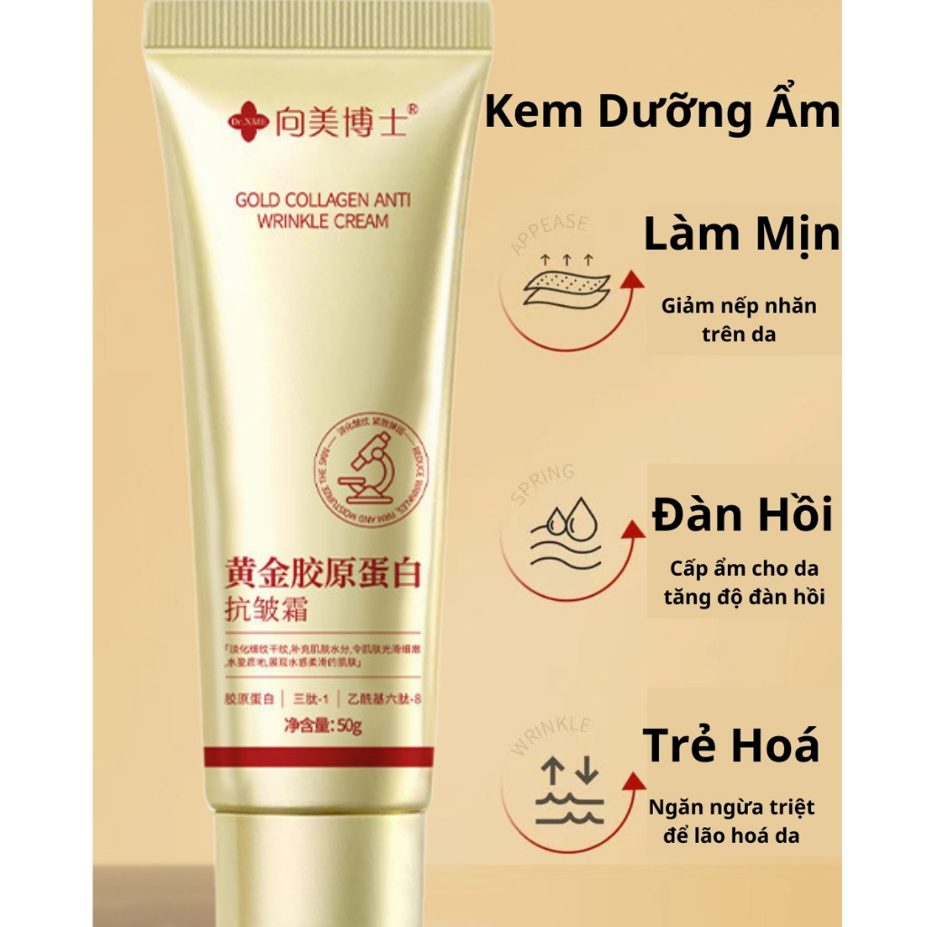 Kem Dưỡng Da Bổ Sung Dưỡng Chất Xoá Mờ Nếp Nhăn Hiệu Quả, Kem Dưỡng Ngăn Ngừa Nhăn Da Hỗ Trợ Tái Tạo Da