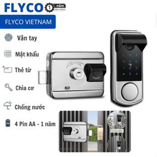 2025 Khóa Cửa, Cổng Sắt Thông Minh Vân Tay Điện Tử Flyco - Bảo Hành 1 năm - Tính năng Vân tay, Mật Khẩu, Thẻ Từ, Khoá Cơ