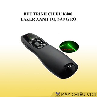 Bút chỉ R400 - Laser Màu Xanh Dùng Trình Chiếu Slide, Sáng Rõ Khi Sử Dụng Màn Hình Tivi, Bảng Tương Tác, Bảng Led
