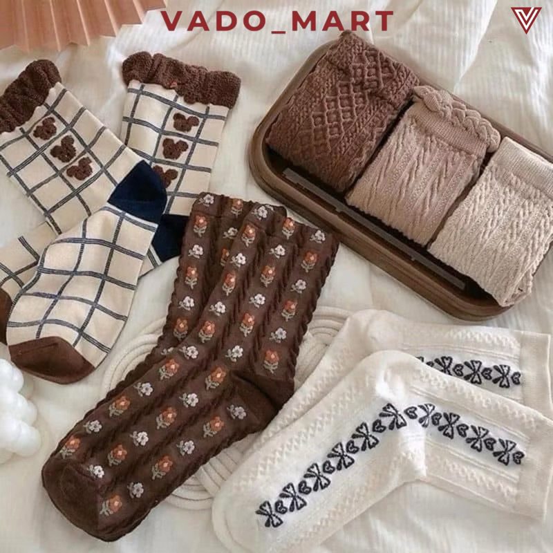 Set 8 Đôi Tất Gấu Cute Hot Hit