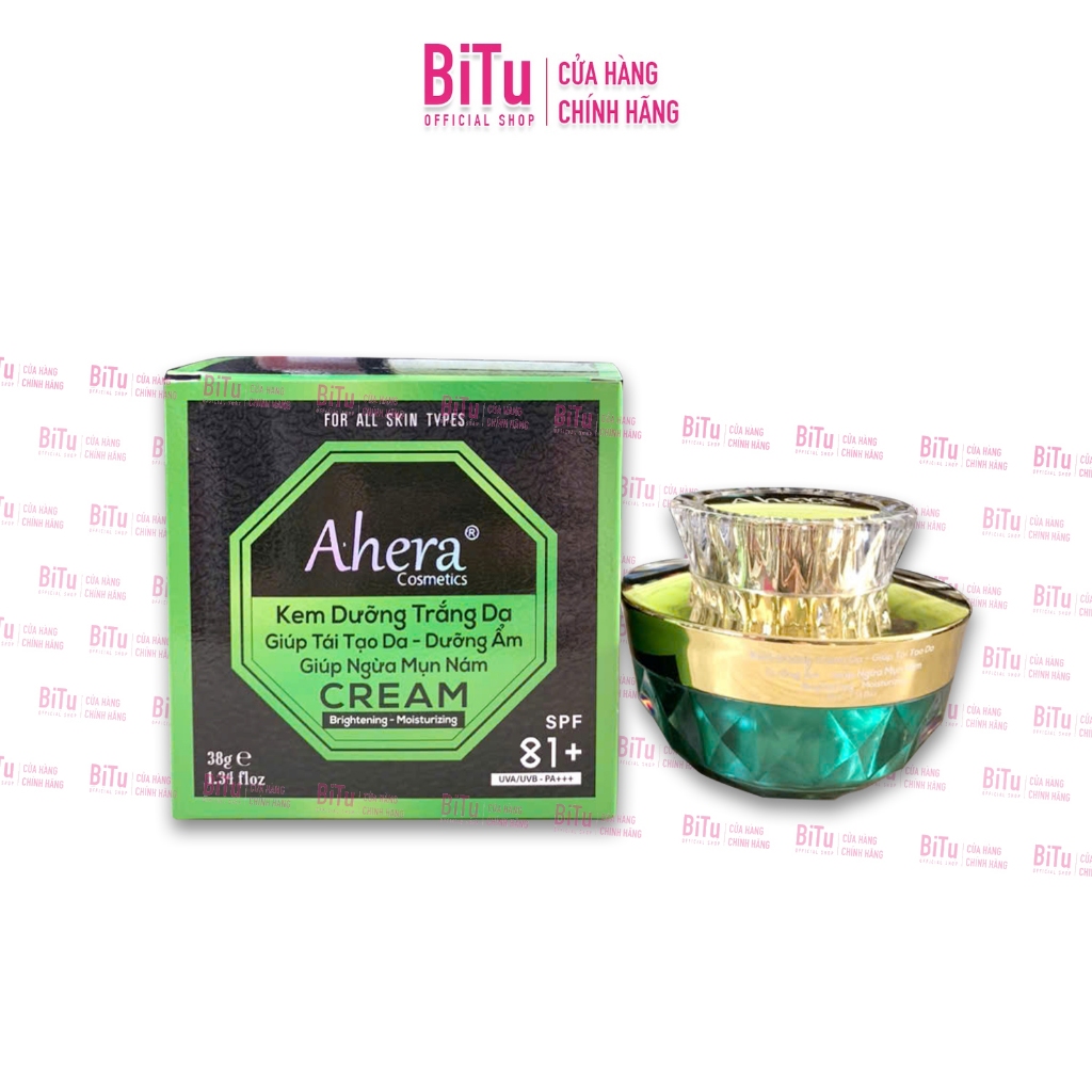 [MẪU MỚI 38G] Kem Dưỡng Trắng Da AHERA - Tái Tạo Da - Dưỡng Ẩm - Ngừa Mụn Nám
