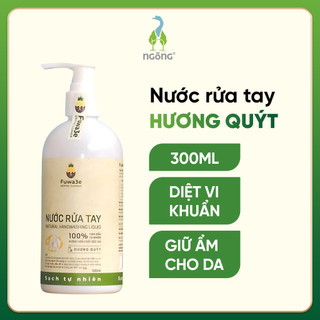 Nước rửa tay Fuwa3e enzyme tự nhiên hương quýt dịu mát êm ái cho da sát khuẩn dưỡng ẩm chai 300ml