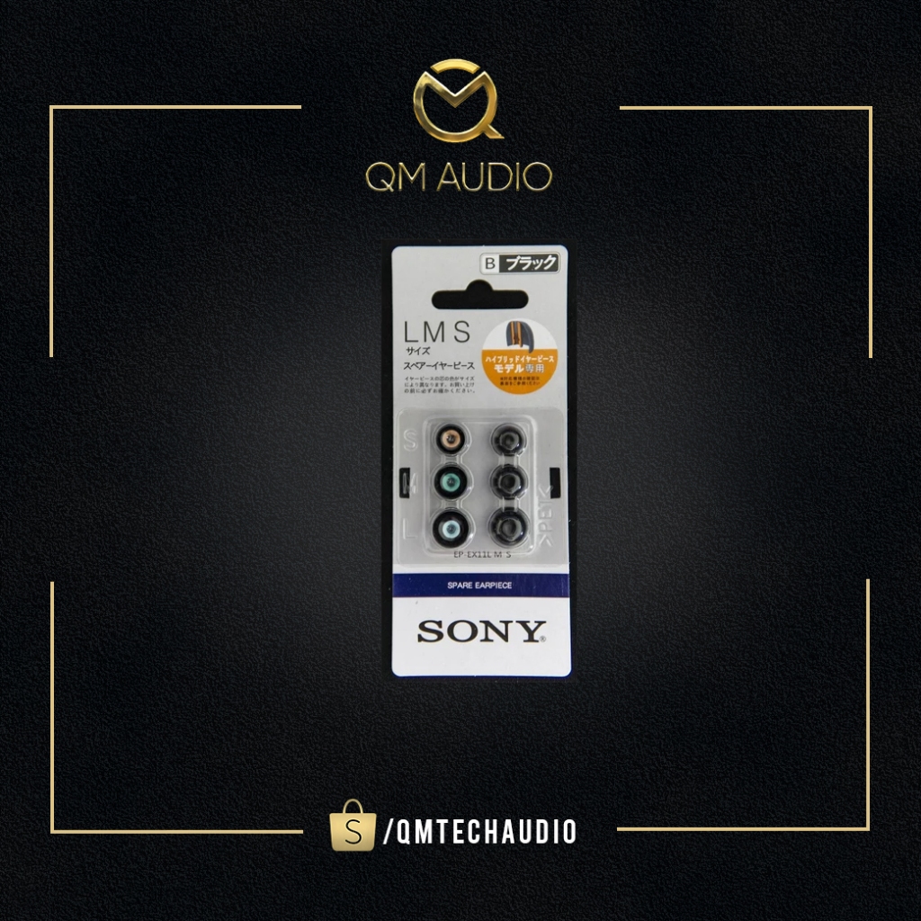 Bộ 3 nút tai nghe SONY, mút silicon dành cho tai nghe - QM AUDIO