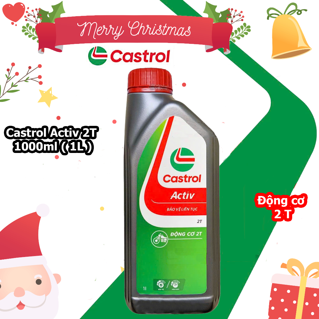 (1 chai Activ 2T 1 lit ) Dầu nhớt xe số Castrol POWER1 4T 10W-40 0.8L , 1L - Huongly Car