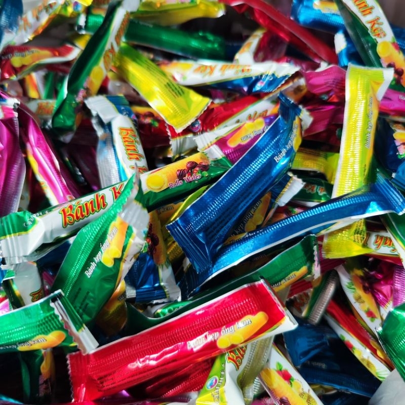 Bánh Kẹp Ống Kem Cẩm Huê 500g/1kg Thơm Ngon