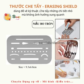 [ Tâm Tâm ] Thước Che Tẩy - Erasing Shield - Thước Chắn tẩy