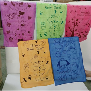 Khăn mặt 30x 50cm HÌNH THÚ CUTE siêu mềm mịn KHÔNG XÙ LÔNG