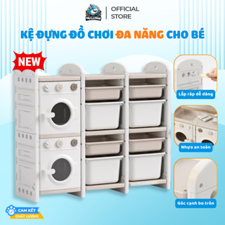 Kệ Đựng Đồ Chơi Kitchen Đa Năng Cho Bé, Tủ Kệ Đựng Đồ Chơi Nhiều Ngăn Dày Dặn Chắc Chắn Bảo Hành 1 Năm