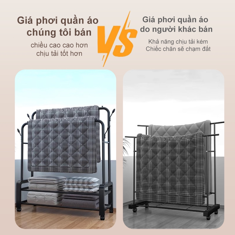 𝐎𝐥𝐢𝐟𝐞 Kệ Treo Quần Áo Đa Năng Thanh treo quần áo Cao cấp thép cac bon Sắc Sào phơi Cao cấp | BigBuy360 - bigbuy360.vn