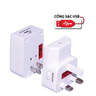 Ổ CẮM DU LỊCH ĐIỆN QUANG CÓ CỔNG USB