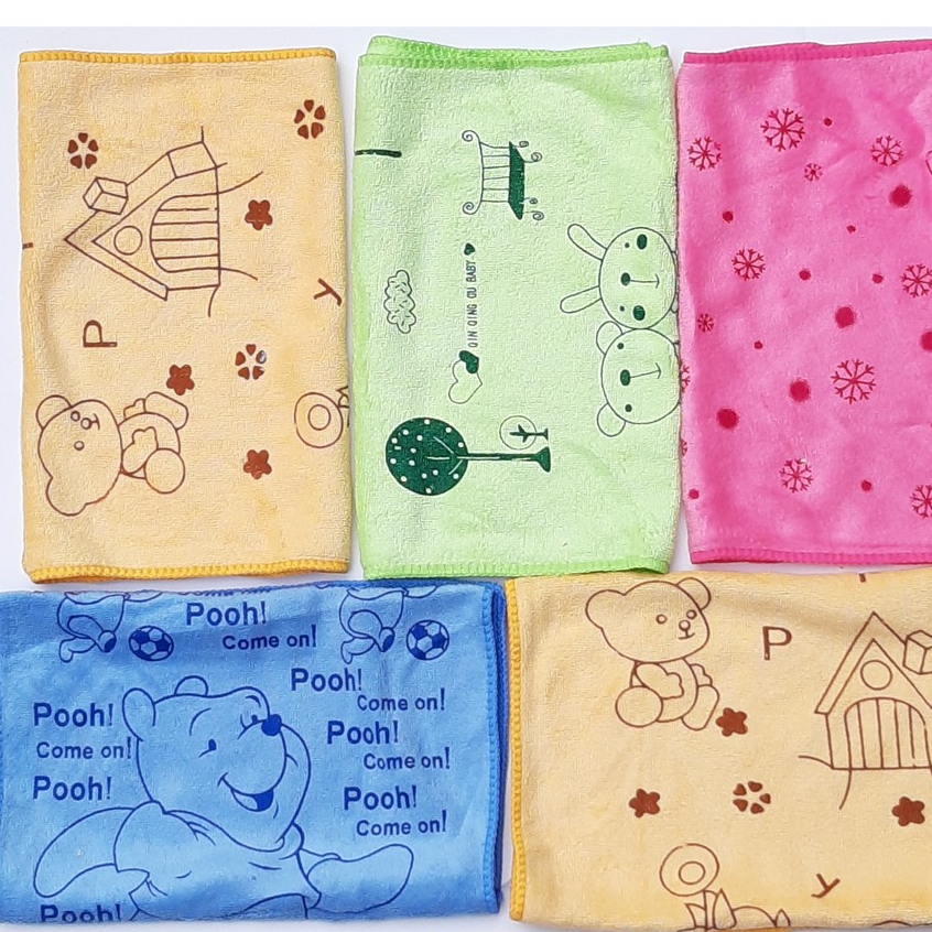 1 cái Khăn mặt 30x 50cm HÌNH THÚ CUTE siêu mềm mịn cao cấp khăn tắm