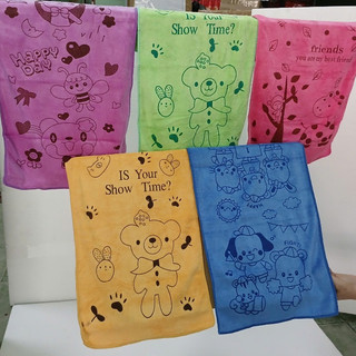 1 cái Khăn mặt 30x 50cm HÌNH THÚ CUTE siêu mềm mịn cao cấp khăn tắm