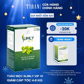 Giảm Cân Slimly Vip 10 Chính Hãng Viên Uống Tặng detox Collagen Khoá Cân Thảo Mộc Hỗ Trợ Giảm Béo