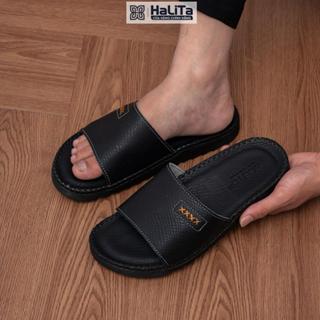 [ HaLiTa ] Dép Doctor da chống nhăn cao cấp , hạn chế trầy xước , đế cao su nhẹ và êm