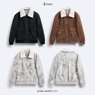 Áo Khoác Jacket Nam Lót Lông Cao Cấp ATINO Nỉ Nam 2 Lớp Hàn Quốc Phong Cách Trẻ Trung Form Regular 2XL.8904