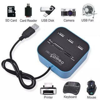 Hub USB combo đọc thẻ nhớ đa năng