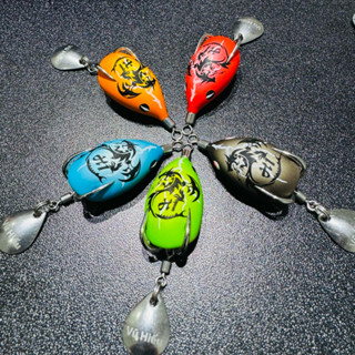 Nhái Hơi H1 Ngũ Long lưỡi độ Thép 1li8 [Vũ Hiếu] nghạnh dọc ôm from đẹp, không rỉ sét, chì đúc. Câu lure, câu cá,Fishing