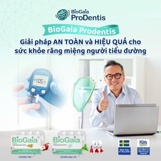 Viên ngậm nha khoa Biogaia Prodentis - Giải pháp an toàn cho sức khỏe răng miệng người tiểu đường