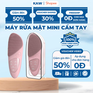 Máy Rửa Mặt Mini Cầm Tay KAW, Làm Sạch Sâu, Giảm Mụn Đầu Đen,Hỗ trợ Massage Mắt,Nâng Cơ Mặt Hiệu Quả
