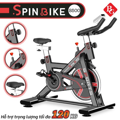 [MALL] - Tặng Giá đỡ Di động BG S500 Xe đạp tập thể dục tại nhà cao cấp  kèm đồng hồ đo nhịp tim