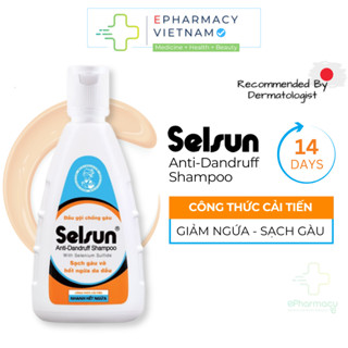  Dầu Gội SELSUN Anti-Dandruff Shampoo Giúp Làm Sạch Và Hạn Chế Gàu Giảm Ngứa Da Đầu 100ml 