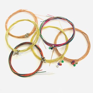 Dây đàn ghita sắt Aucoustic loại đẹp có đánh dấu số dây theo màu chốt