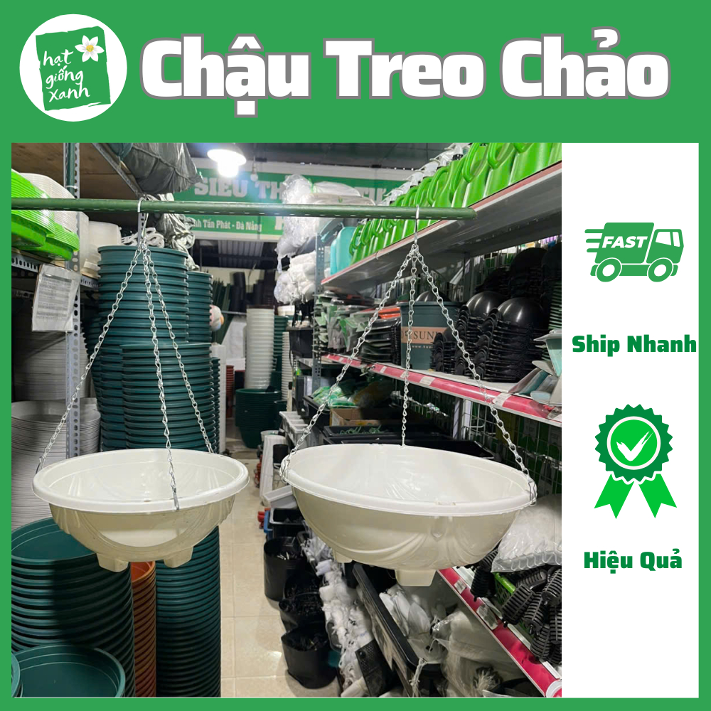 Chậu treo chảo móc xích, bền to đẹp