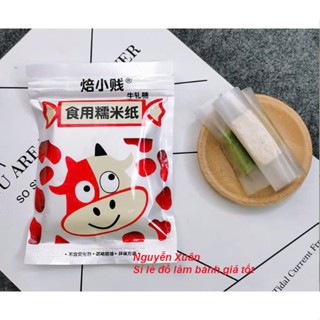  Giấy gạo gói kẹo nougat   kẹo sữa  500 tờ  