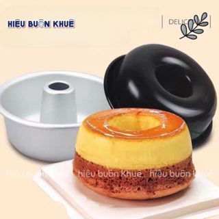 Khuôn Chiffon, Khuôn Bánh Donut, Flangato, Khuôn Nhôm Tròn Lõi Giữa Đế Liền