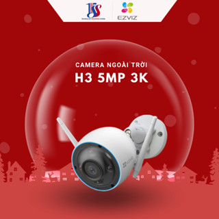 Camera wifi ngoài trời Ezviz H3 3K 5.0 megapixel có màu ban đêm đèn còi báo động đàm thoại _ hàng chính hãng BH 24T 