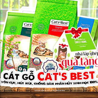  Cát gỗ Cat's Best cho Mèo - Cát hữu cơ không bụi kháng khuẩn an toàn Đức - Cát vệ sinh Cats Best Orginal Smart Pellet 