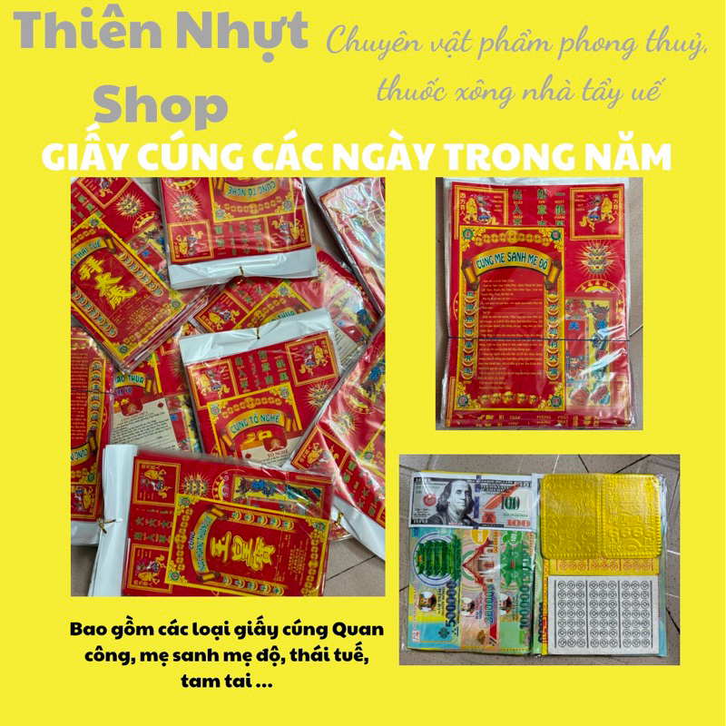 [ TẾT 2026 ]Giấy Cúng Tết - Đầy Đủ Giấy Cúng Cơ Bản Các Ngày Từ 23 Đến 10AL