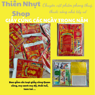 [ TẾT 2026 ]Giấy Cúng Tết - Đầy Đủ Giấy Cúng Cơ Bản Các Ngày Từ 23 Đến 10AL
