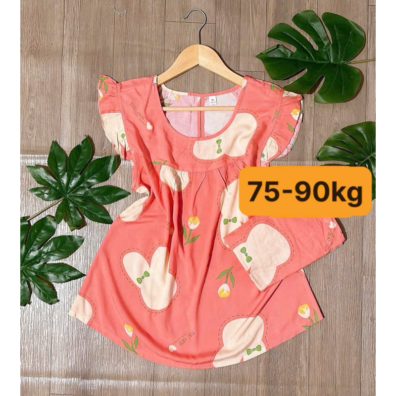 [HCM] (75-90kg) Đồ bộ bigsize lửng tole/lanh. drap gối codipa.