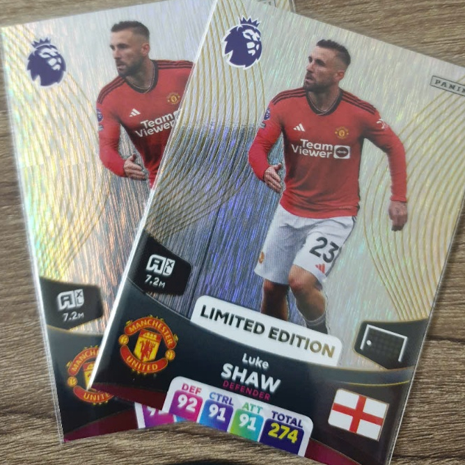 Thẻ cầu thủ Luke Shaw Limited Edition Panini Adrenalyn XL 2023/24