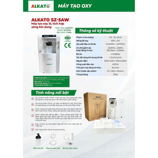Máy Tạo Oxy Yuwell 5 lít ( có Xông khí Dung) 8F-5AW