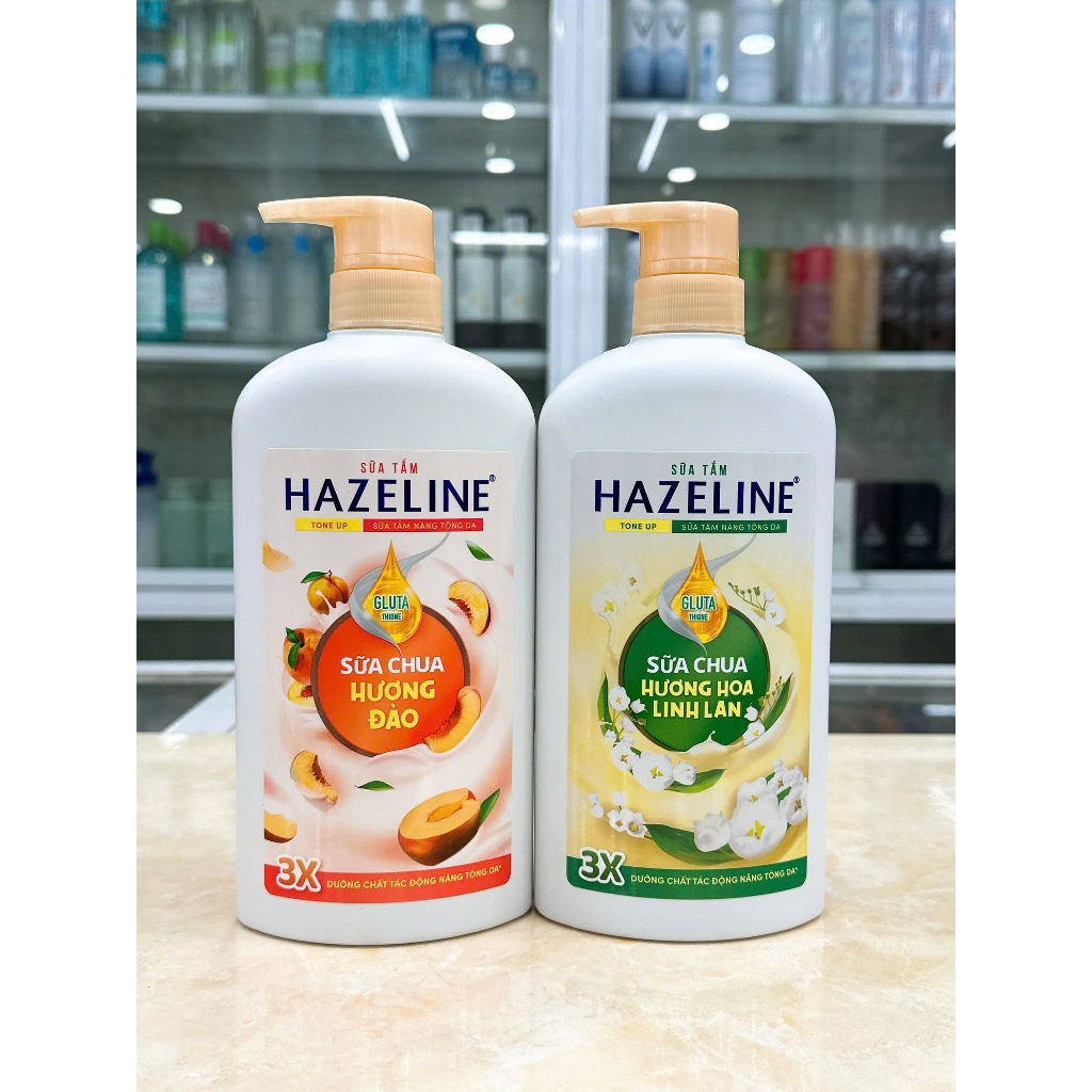 Sữa Tắm Hazeline Sữa Chua Thiên Nhiên Trắng Sáng Da Hazeline 670G Chính Hãng Công Ty