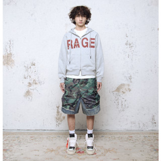 Áo Hoodie KMC “RAGE” Grey 2 Way Zipper