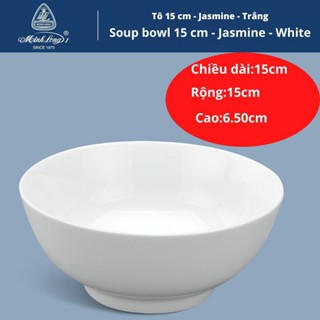 Tô sứ Minh Long 15cm/ 20cm Jasmine - Tô thấp